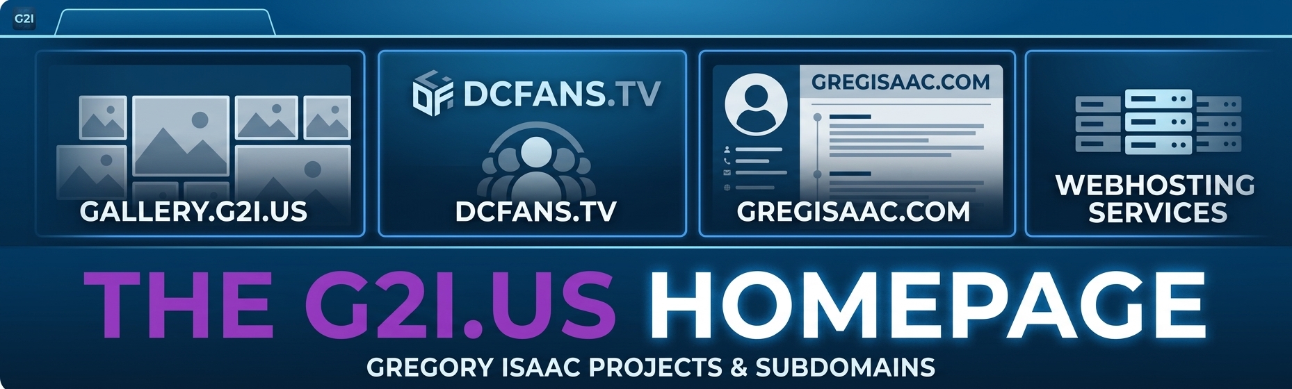 G2I.us, Gregory Isaac projects and media